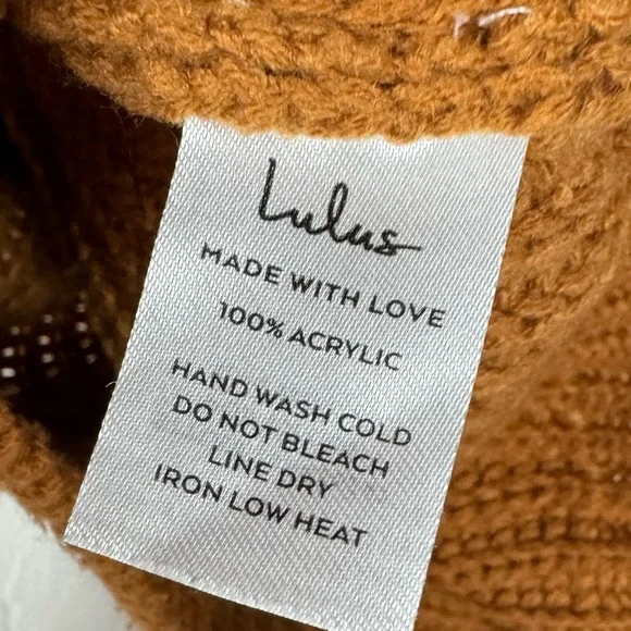 Lulu's Mustard Off-the-Shoulder Sweater - Picture 6 of 7